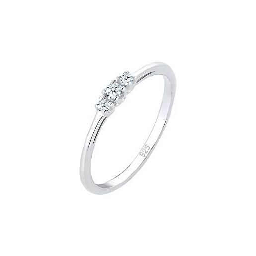 Elli premium anello solitario da fidanzamento donna argento 0607772717_52
