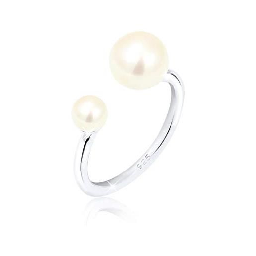 Elli anello da donna in argento 925 con perle d'acqua dolce