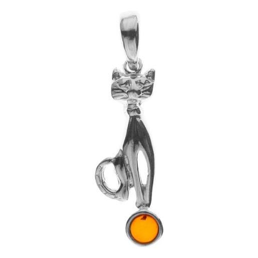In. Collections 0010200620890 - pendente da donna con ambra, argento sterling 925
