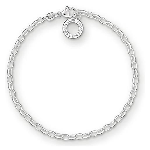 Thomas Sabo charm club bracciale classico con charm da donna in argento sterling 925 x0163-001-12