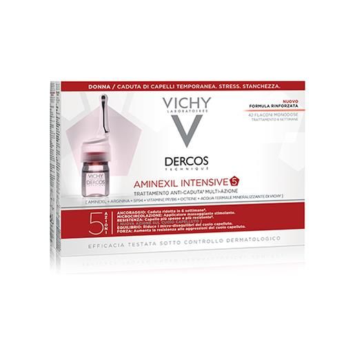 VICHY (L'Oreal Italia SpA) dercos aminexil intensive 5 trattamento anticaduta 42 fiale donna