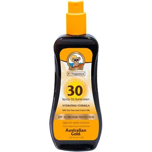 Australian Gold spray oil sunscreen spf 30 con olio di carota 237 ml