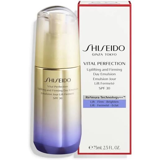 Shiseido vital perfection uplifting and firming day emulsion spf 30, 75 ml - emulsione viso donna