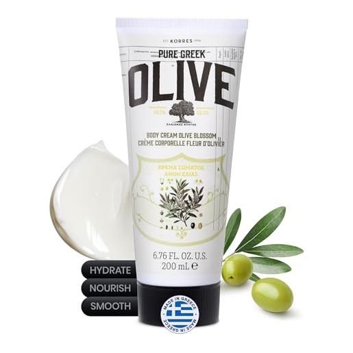 Korres burro corpo (aromi: oliva e fiori di oliva) - 200 ml. 