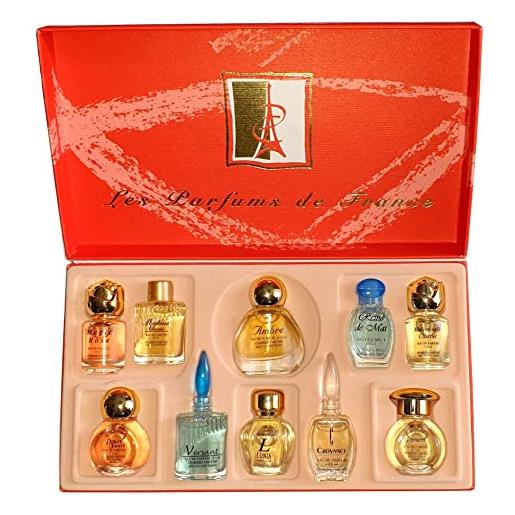 Charrier parfums - cofanetto di lusso top ten con 10 eau de parfum in miniatura 52,7 ml