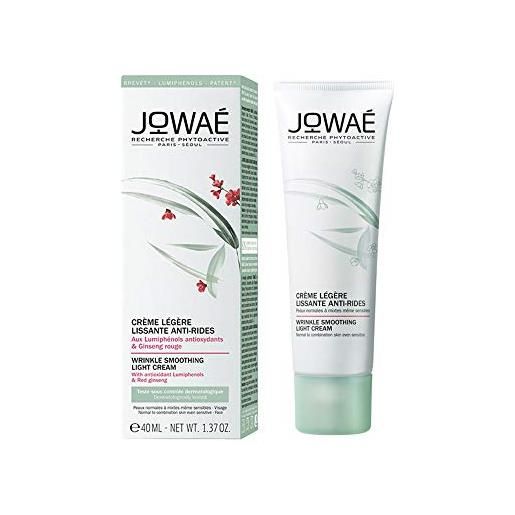 JOWAE jowaé crema viso antirughe levigante leggera con ginseng rosso, per pelle da normale a mista, anche sensibile, formato da 40 ml