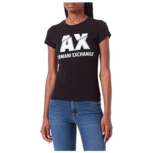 ARMANI EXCHANGE 8nyt86, t-shirt, donna, nero (black 1200), m