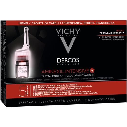 VICHY (L'Oreal Italia SpA) vichy dercos aminexil trattamento anticaduta uomo 42 fiale x 6 ml - riduci la caduta dei capelli con efficacia