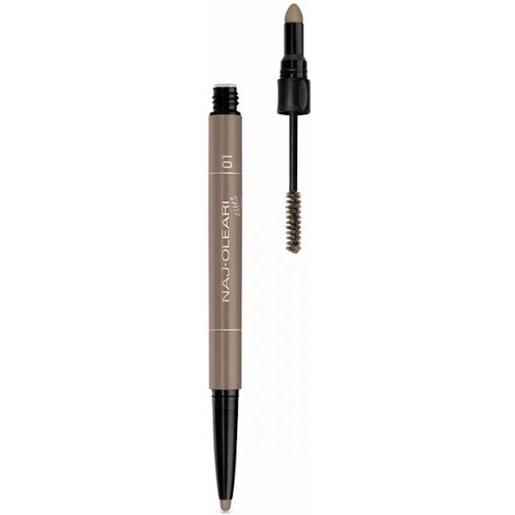 Naj-Oleari 3in1 perfect brow - matita e mascara sopracciglia n. 02 castane