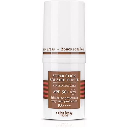 Sisley super stick solaire teinte spf50+ 15 ml stick solaire teinté protezione molto alta
