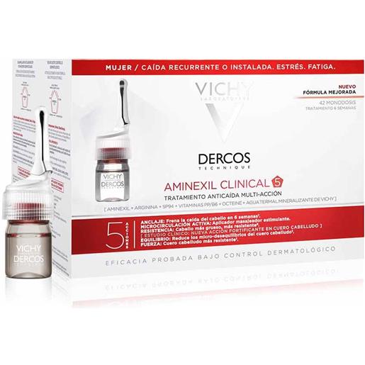 Vichy Dercos - aminexil trattamento anticaduta donna, 42 fiale x 6ml