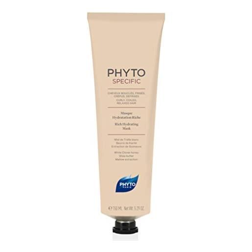 Phyto Phytospecific maschera idratazione ricca districante per capelli ricci, mossi, crespi e stirati, formato da 150 ml
