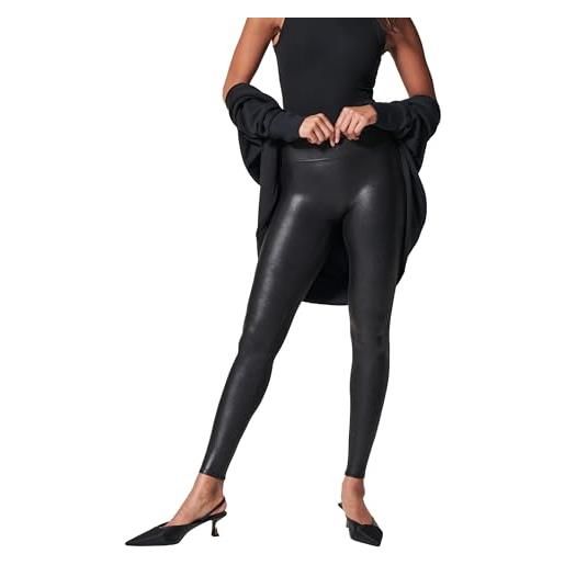 SPANX faux leather leggings, black, s donna
