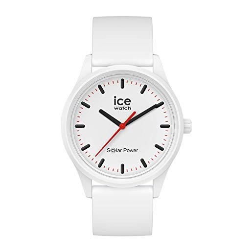Ice-watch - ice solar power polar - orologio bianco unisex con cinturino in silicone - 017761 (medium)