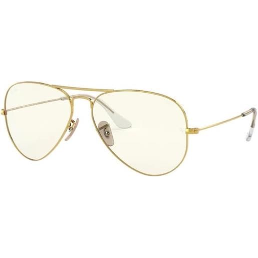 Ray-Ban aviator large metal everglasses clear evolve rb 3025 (001/5f)