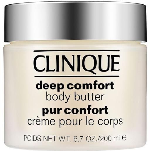 Clinique deep comfort body butter, 200 ml - crema per un'intensiva idratazione in barattolo