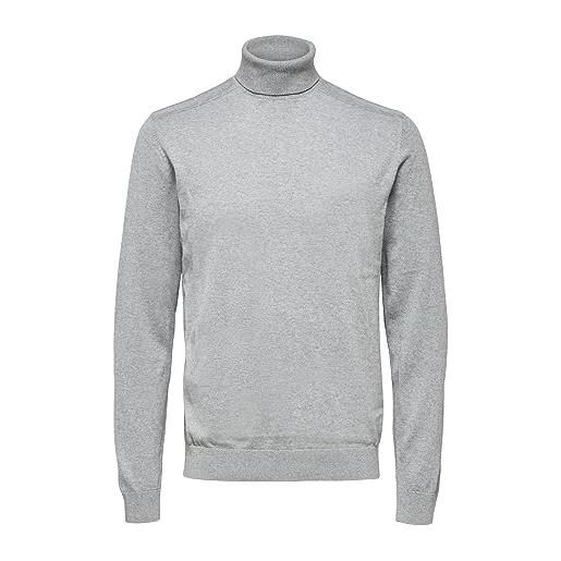 Selected homme dolcevita male a maniche lunghe, teak, s