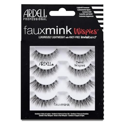 Ardell faux mink demi wispies 4 pack - 1 paio