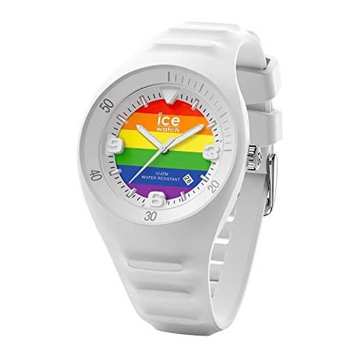 Ice-watch - p. Leclercq rainbow - orologio bianco da uomocon cinturino in silicone - 017596 (medium)