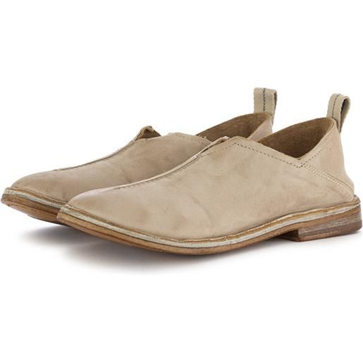 MOMA | scarpa pantofola scamosciato grigio beige
