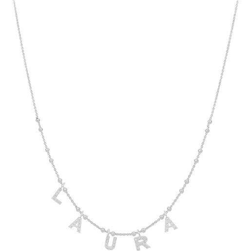 GioiaPura collana donna gioiello gioiapura nominum argento 925 nome laura gyxcaz0016-15