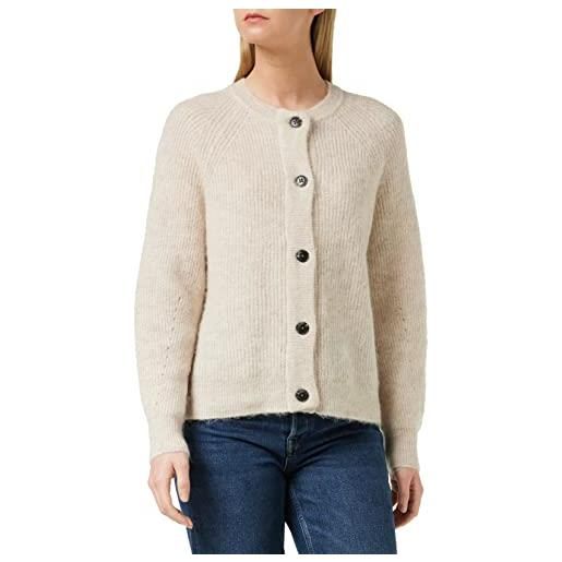 SELECTED FEMME slflulu ls knit short cardigan noos, nero, l donna