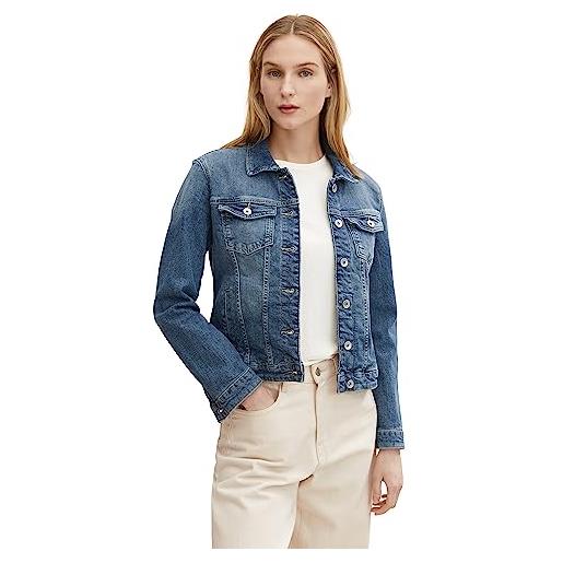 TOM TAILOR le signore giacca di jeans in cotone biologico 1016402, 10142 - light stone blue denim, xl