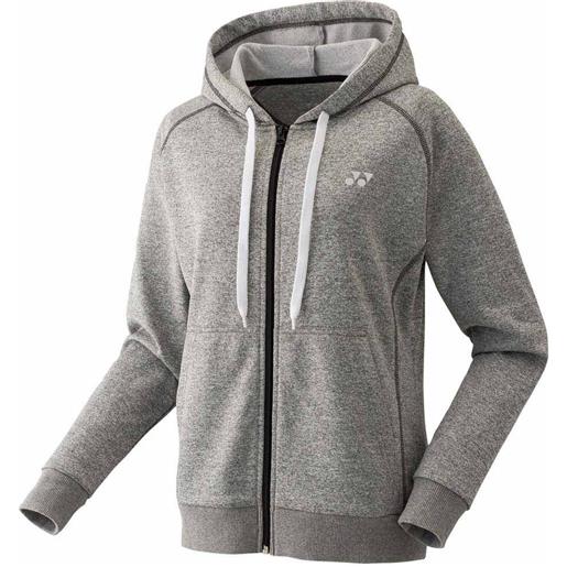 Yonex team full zip sweatshirt grigio m donna