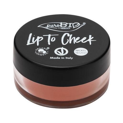 puroBIO lip to cheek rossetto, fard crema 01 carrot