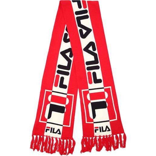 FILA intarsia knitted scarf sciarpa
