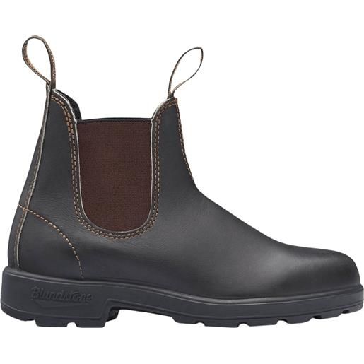 BLUNDSTONE #500 stout brown leather & elastic scarpa tempo libero uomo