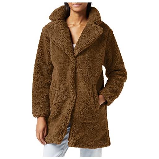 Urban Classics ladies oversized sherpa coat giacca, salvia morbida, xl donna