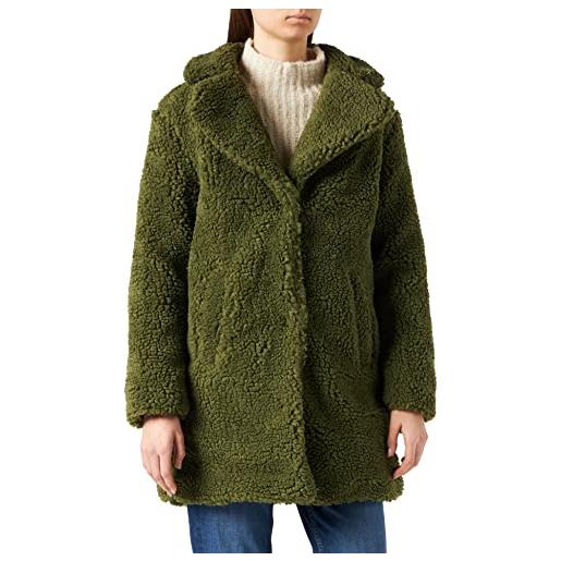 Urban Classics ladies oversized sherpa coat giubbotto, verde (olive 00176), xl donna