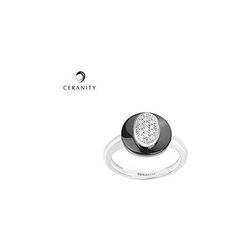 CERANITY sterling-argento damen-ring 925 zirkonia t 12/50-1 0095-n