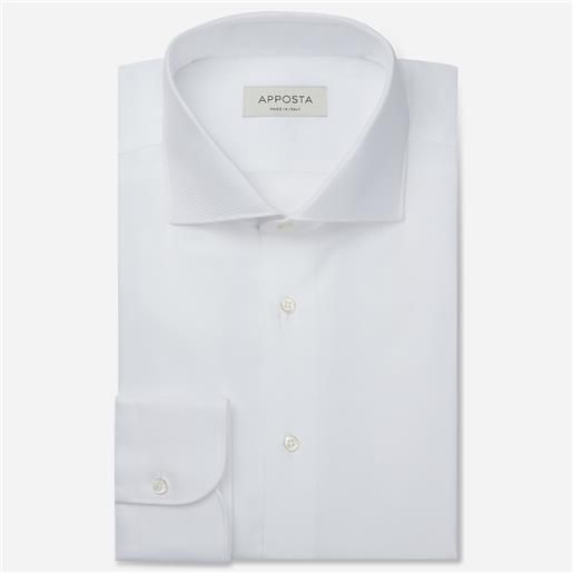 Apposta camicia disegni bianco 100% puro cotone armaturato doppio ritorto, collo stile collo francese basso