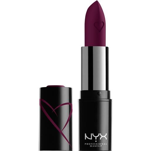 Nyx Professional MakeUp shout loud satin lipstick rossetto into the night
