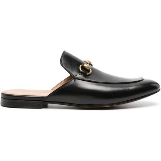 Gucci slippers con morsetto - nero