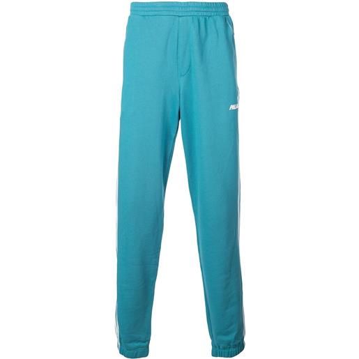 Palace pantaloni sportivi con banda laterale - blu