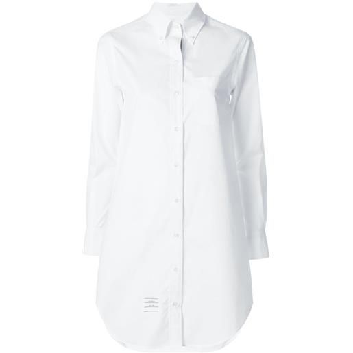 Thom Browne elongated button-down shirt - bianco