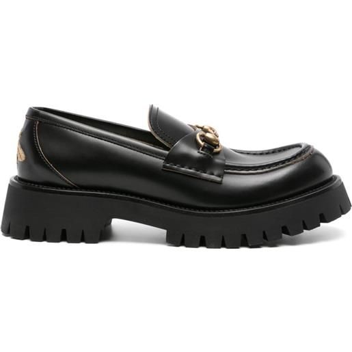 Gucci mocassino con suola a carro armato - nero