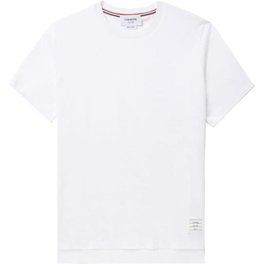 Thom Browne t-shirt con spacco laterale - bianco