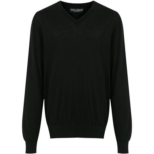 Dolce & Gabbana maglione con scollo a v - nero