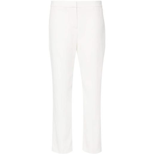 Alexander McQueen pantaloni sartoriali crop - bianco