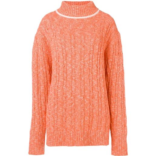 Cashmere In Love maglione a maglia intrecciata - arancione