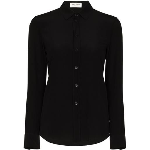 Saint Laurent camicia aderente - nero