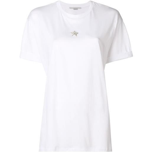 Stella McCartney t-shirt star con decorazione - bianco