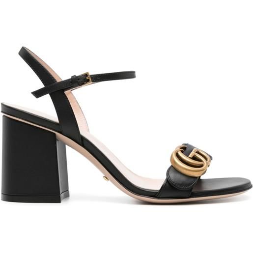 Gucci sandali con tacco medio - nero