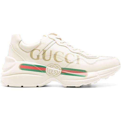 Gucci sneakers rhyton in pelle - toni neutri