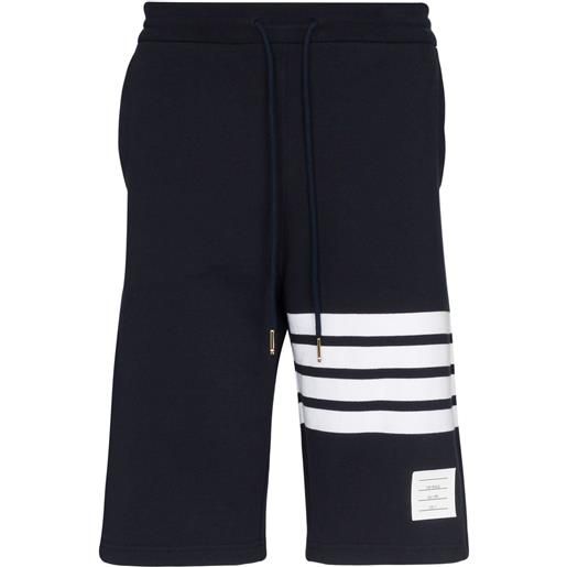 Thom Browne shorts con quattro righe - blu