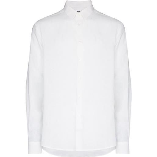Vilebrequin long-sleeve linen shirt - bianco